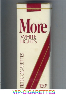 More White Lights Filter white and red 120s cigarettes soft box