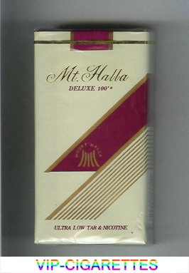 Mt.Halla Deluxe 100s cigarettes soft box