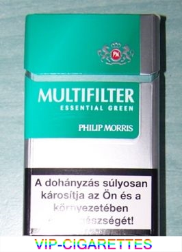 Multifilter Philip Morris Essiental Green cigarettes hard box