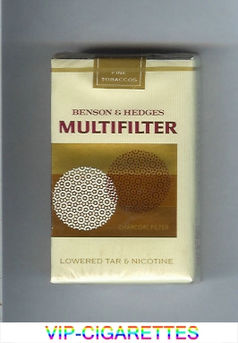 Multifilter Benson and Hedges cigarettes soft box