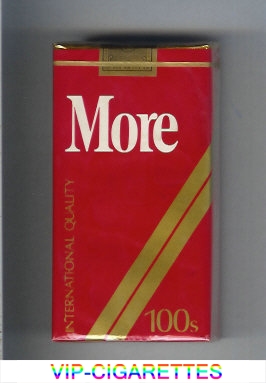 More 100s cigarettes soft box