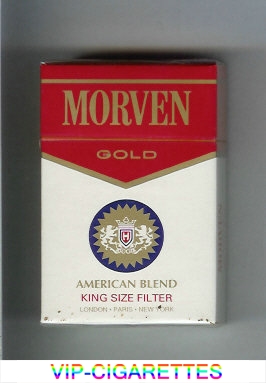 Morven Gold American Blend cigarettes hard box