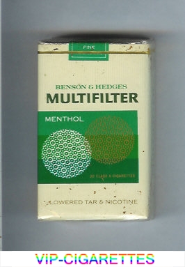 Multifilter Benson and Hedges Menthol cigarettes soft box