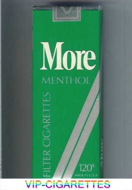 More Menthol 120s cigarettes soft box