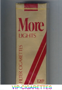 More Lights Filter gold and red 120s cigarettes soft box