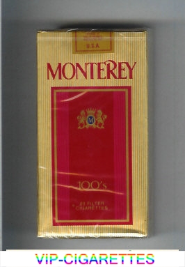 Monterey 100s cigarettes soft box