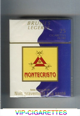 Montecristo Brunes Legeres 25 cigarettes hard box