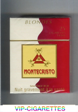 Montecristo Blondes 25 cigarettes hard box