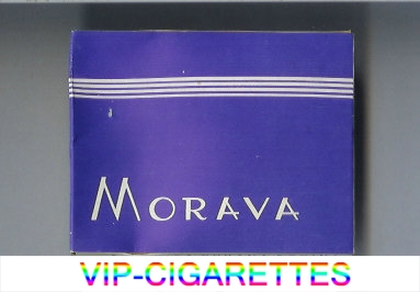 Morava blue cigarettes wide flat hard box