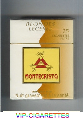 Montecristo Blondes Legeres 25 cigarettes hard box