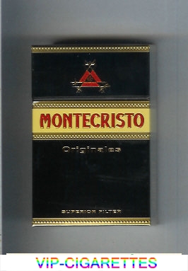 Montecristo Originales Superior Filter black and yellow cigarettes hard box