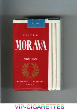 Morava Filter red and white cigarettes soft box