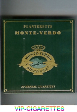 Monte-Verdo Planterette cigarettes wide flat hard box