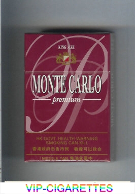 Monte Carlo Premium cigarettes hard box