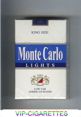  In Stock Monte Carlo Lights Low Tar American Blend Cigarettes hard box Online