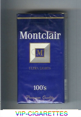 Montclair M Ultra Lights 100s Cigarettes soft box