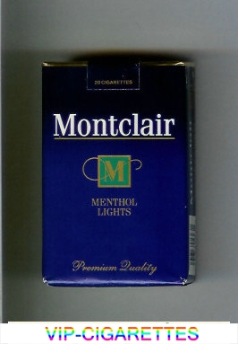 Montclair M Menthol Lights Cigarettes soft box