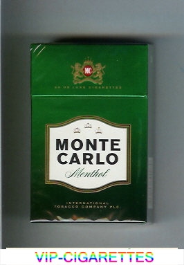 Monte Carlo Menthol cigarettes hard box