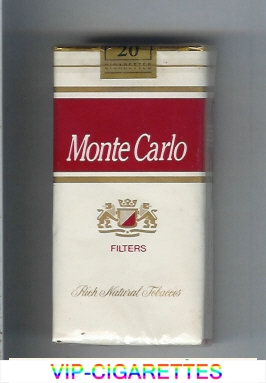 Monte Carlo Filters Rich Natural Tabaccos 100s cigarettes soft box