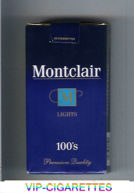 Montclair M Lights 100s Cigarettes soft box