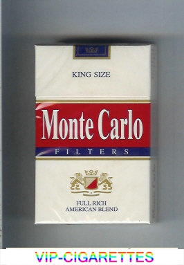 Monte Carlo Filters Full Rich American Blend Cigarettes hard box