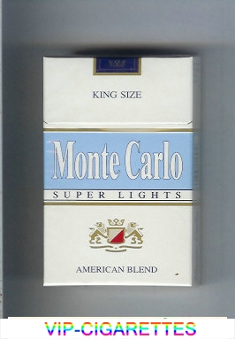  In Stock Monte Carlo Super Lights American Blend cigarettes hard box Online