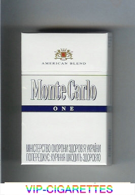 Monte Carlo American Blend One Cigarettes hard box