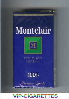 Montclair M Full Flavor Menthol 100s Cigarettes soft box