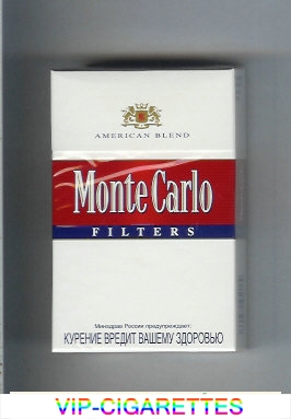 Monte Carlo American Blend Filters Cigarettes hard box