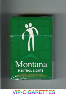 Montana Menthol Lights Cigarettes hard box