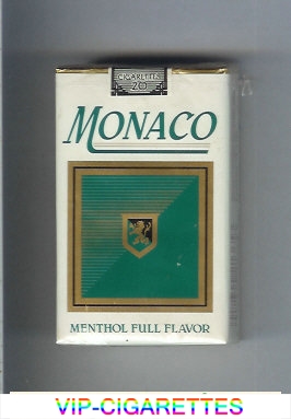 Monaco Menthol Full Flavor Cigarettes soft box