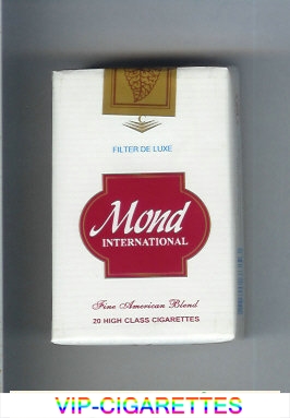 Mond International Filter De Luxe Fine American Blend cigarettes soft box