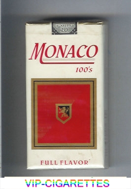 Monaco Full Flavor 100s Cigarettes soft box