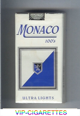 Monaco Ultra Lights 100s Cigarettes soft box