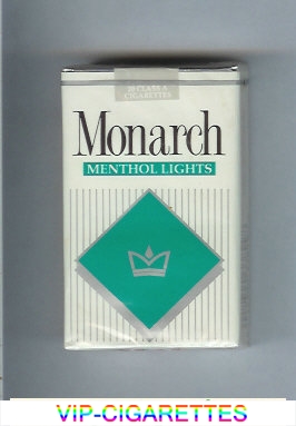 Monarch Menthol Lights cigarettes soft box