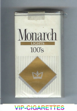 Monarch Lights 100s cigarettes soft box