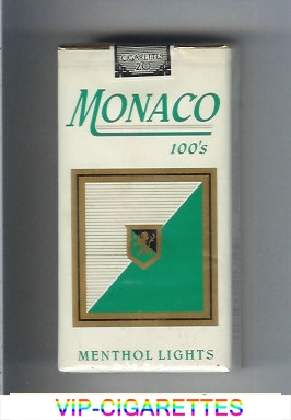 Monaco Menthol Lights 100s Cigarettes soft box