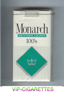 Monarch Menthol Lights 100s cigarettes soft box