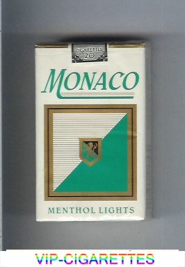 Monaco Menthol Lights Cigarettes soft box
