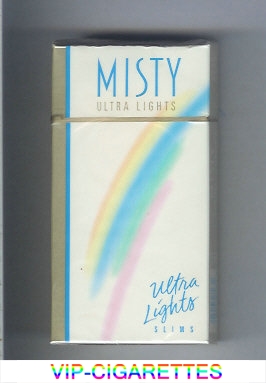 Misty Ultra Lights Slims 100s cigarettes hard box