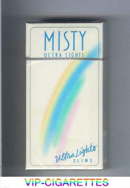 Misty Ultra Lights 100s cigarettes hard box