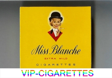  In Stock Miss Blanche Extra Mild cigarettes wide flat hard box Online