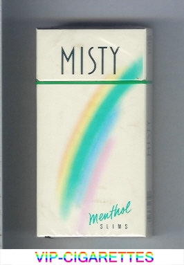 Misty Menthol Slims 100s cigarettes hard box