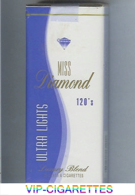 Miss Diamond Ultra Lights 120 cigarettes soft box