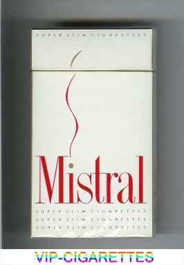 Mistral 100s Super Slim cigarettes hard box