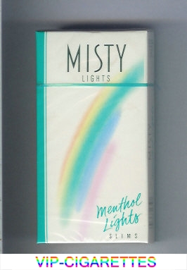 Misty Lights Menthol Lights Slims 100s cigarettes hard box