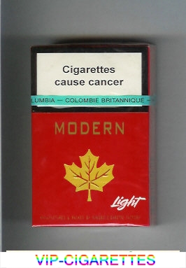 Modern Light cigarettes hard box