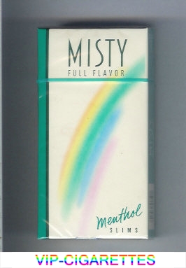 Misty Full Flavor Menthol 100s cigarettes hard box