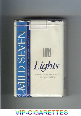 Mild Seven Lights Distinctively Smooth cigarettes soft box