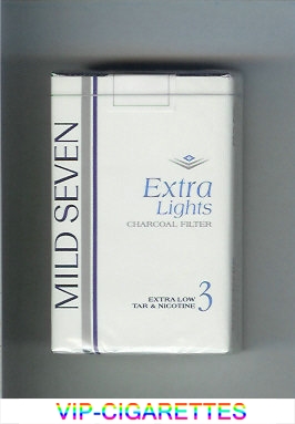 Mild Seven Extra Lights 3 cigarettes soft box